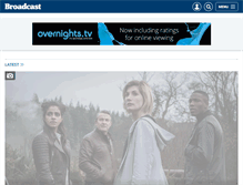 Tablet Screenshot of broadcastnow.co.uk